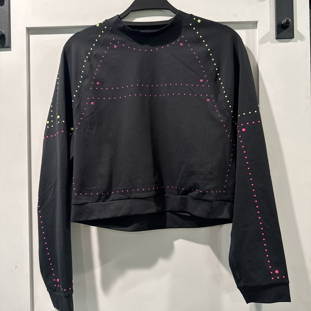 Nike Black Dri-FIT Top with Polka Dot Neon Accents